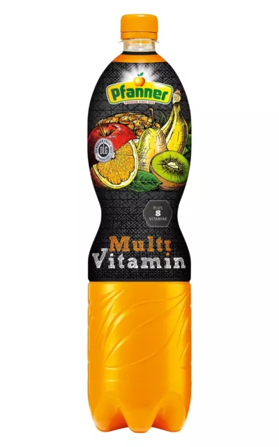 Succo multivitaminico multivitaminico Pfanner 9 x 1,5 litri incl. deposito cauzionale 2,25 € NUOVO MHD 2/24