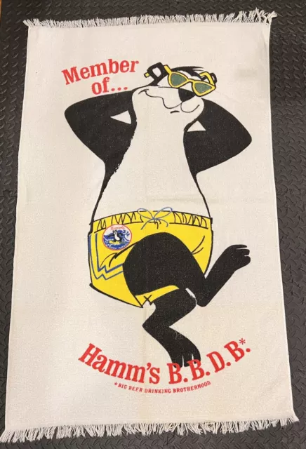 Vintage Hamm’s Beer Beach Towel