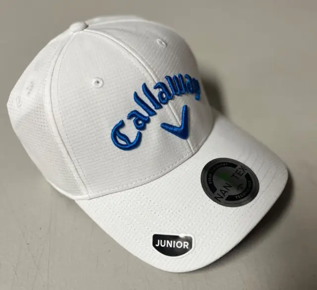 Callaway Golf  JUNIOR Tour Performance Odyssey Adjustable Hat/Cap - White/Royal
