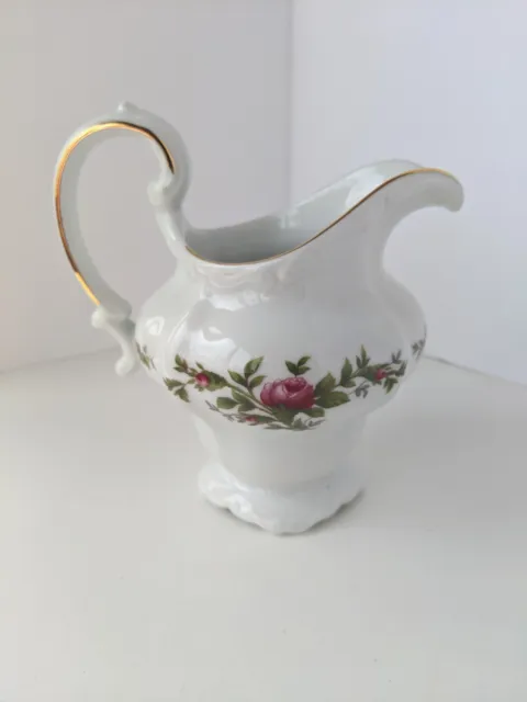 Elegant Traditions Fine China Creamer #840 Moss Ross Gold Trim Johann Haviland