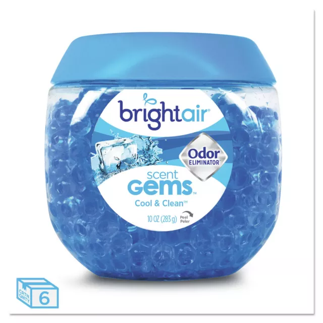 BRIGHT Air 900228CT 10 Oz. Odor Eliminator - Cool & Clean, Blue (6/CT) New