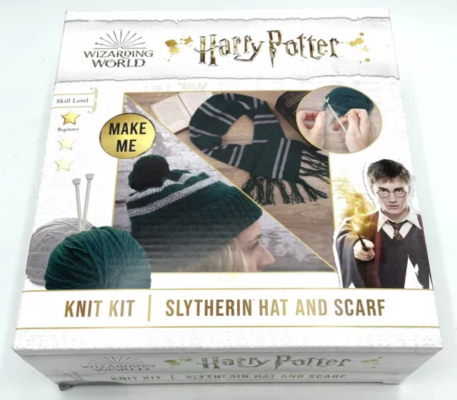 Harry Potter Wizarding World Knit Kit Slytherin Hat And Scarf