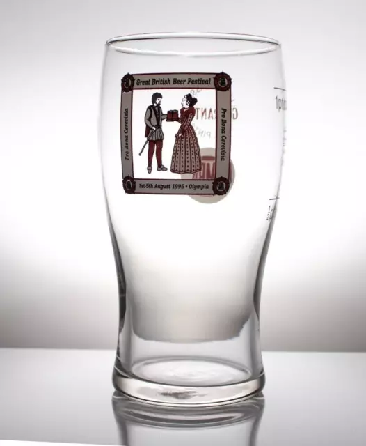 Great British Beer Festival 1995 Olympia Vintage 1 Pint Bierglas CAMRA
