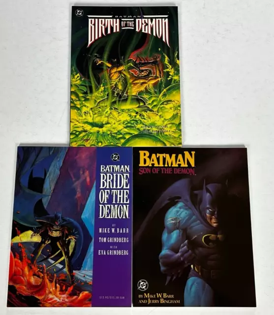 BATMAN Son Of The Demon Bride Of The Demon Birth Of The Demon TPB ALL 1st PRINT