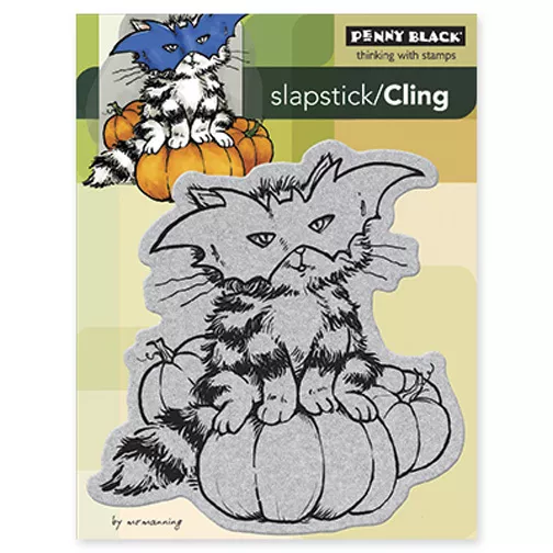 Boo Kitty Rubber Stamp by Penny Black - Cat! - Halloween!