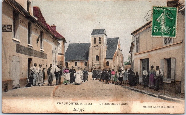 95 CHAUMONTEL - la rue des deux ponts