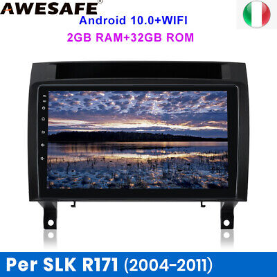 DAB 9"Android10 Autoradio USB DAB WiFi GPS Navigatore Per SLK R171 2004-2011 SAT NAV 