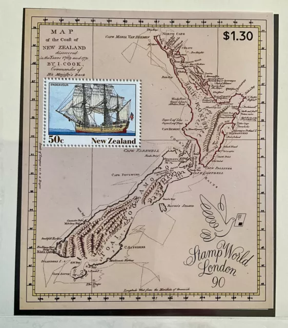 New Zealand  1990 Stamp World London '90' Mini Sheet Stamps MNH