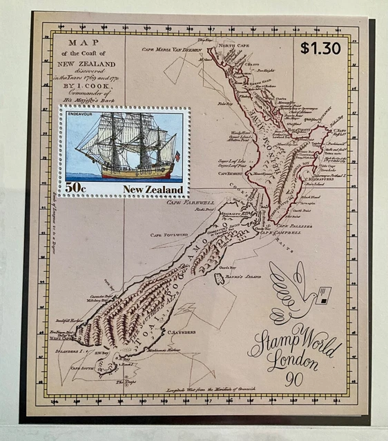 New Zealand  1990 Stamp World London '90' Mini Sheet Stamps MNH