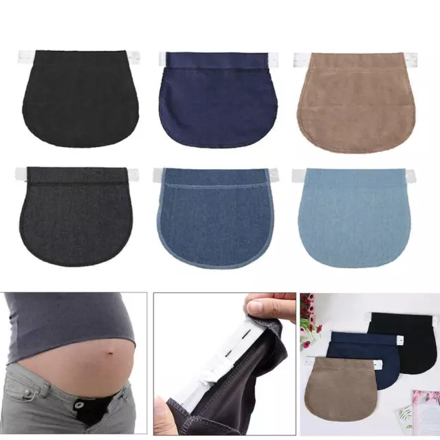 Maternity Pants Extender,3pcs Maternity Pants Extender, Professional  Portable Adjustable Soft Elastic Pregnancy Waistband Extender