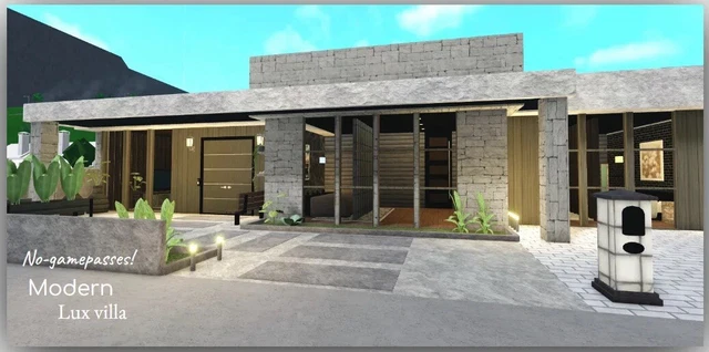 ROBLOX BLOXBURG HOUSE Build, Custom No Gamepass Modern Home [READ ...
