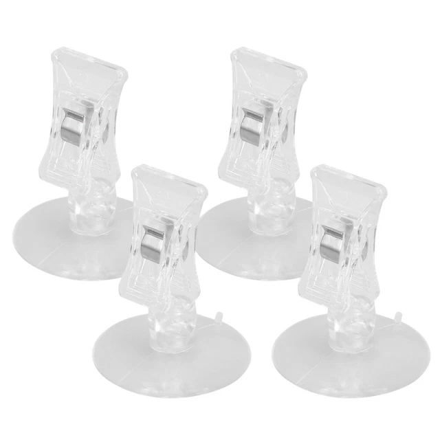 4 Pcs Seaweed Suction Cup Clip Fish Shower Curtain Aquarium Accessories