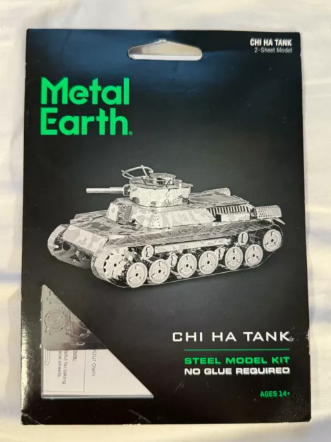 Fascinations Metal Earth Chi-Ha Tank 3D Laser Cut Steel Model Kit Silver MMS202