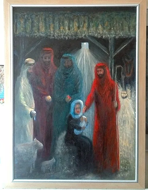 "Nativity" Oil Painting By JSP