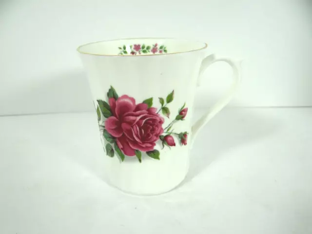 Royal Stuart June Birthday Mug Swirl Pink Rose England Fine Bone China