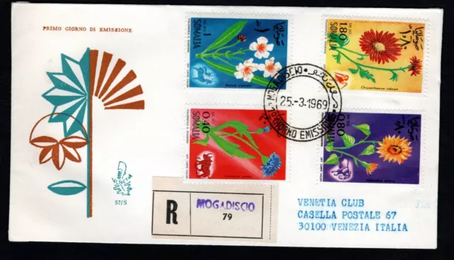 Somalia  1969, FDC Venetia Club  (57/s), FIORI