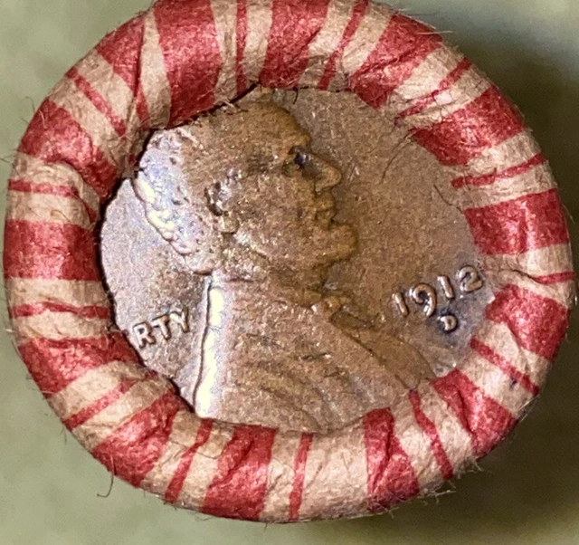 1 US Lincoln Wheat Cent 1C Penny Roll 1922-D/1912-D (50 Coins) 40%+ Pre-1940 2