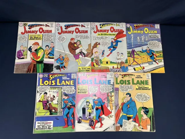 Vintage D.c. Comics - Lois Lane / Jimmy Olsen Comic Lot Of 7