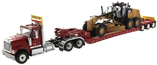 DIECAST MASTERS - Camion de couleur Rouge avec remorque - PERTERBILT 579 - 1