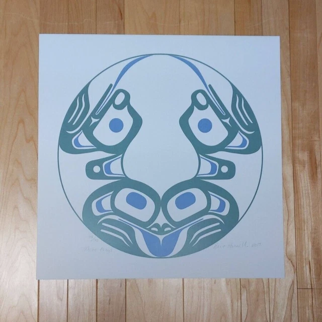 Three Frogs by Eric Parnell Haida Signed Limited Edition Print 68/100 Native Art