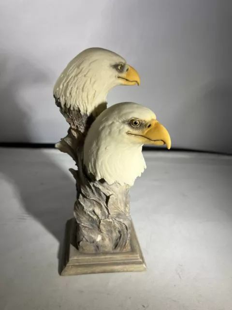 Mill Creek Studios Sculptures Double Eagle Heads 2003 Oversee 38480 Signed  I