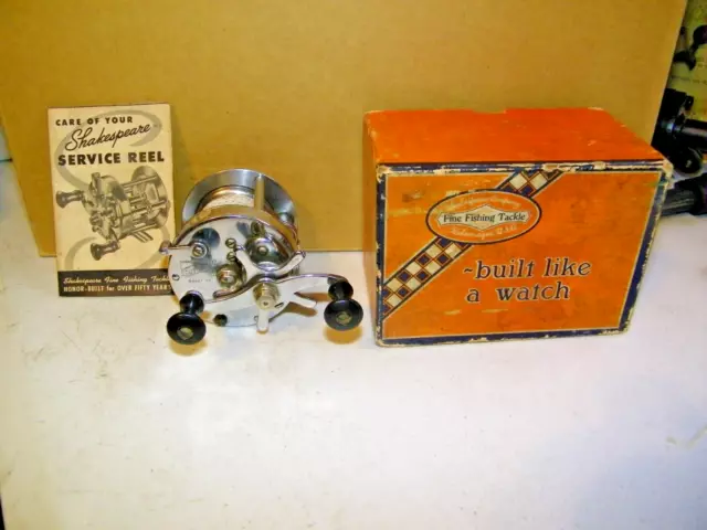 VINTAGE SHAKESPEARE SERVICE 1944 GE Fishing Reel with Box Great Condition  $104.52 - PicClick AU