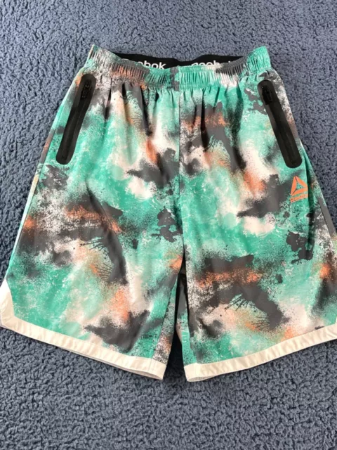 Reebok Athletic Basketball Quick Dry Shorts Size Boys Youth 18 XXL Zip Pockets
