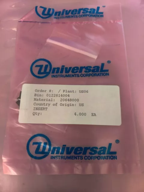 Universal Instruments Insert 20648000 Pack Of 4