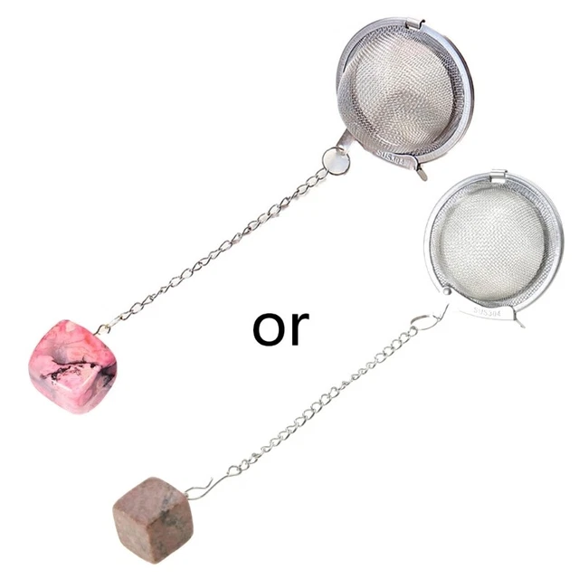 Loose Tea Infuser Filter Crystal Pendant Tea Balls Filter for Restaurant, Home