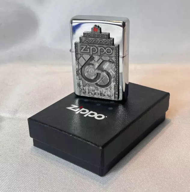 1932-1997 Zippo Lighter 65th Anniversary Model Sticker Sealed In Box 2