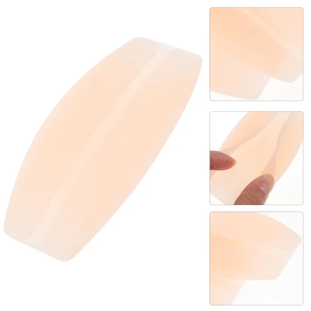 2pz Reggiseno Anti-Silicone Lavabile Cuscini Spalle (Nudo)