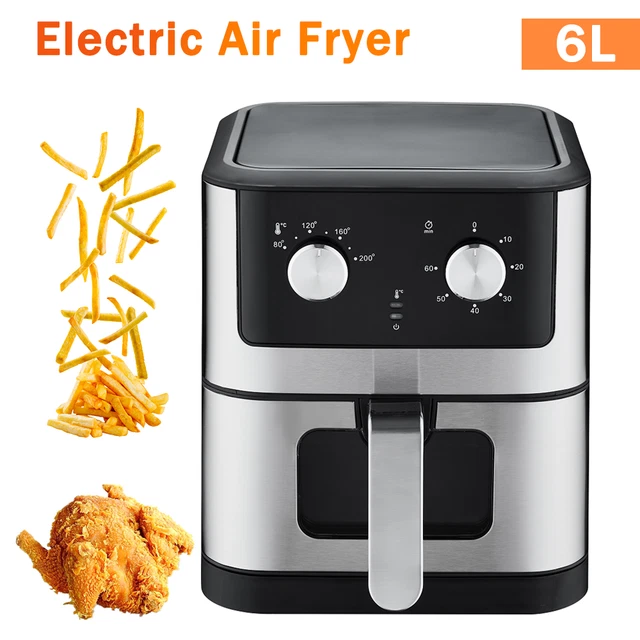 Air Fryer KAITOL Heißluftfritteuse 6L – Digital, 1800W, 6 Programme & Sichtfenster Airfryer Ninja