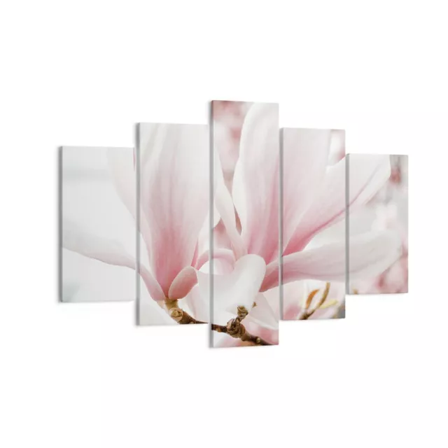 Cuadro Sobre Lienzo 150x100cm Cuadros Pared Ramita Magnolia Flor Wall Art Prints