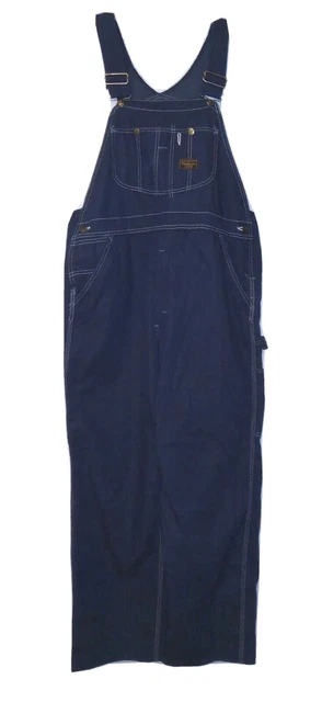 Vintage Sears Perma Prest Tradewear Denim Bib Overalls 40 x 30 Blue Jean Bibs