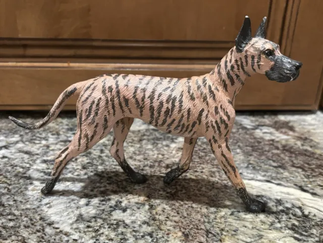 Breyer Reeves Companion Animals Great Dane Dog Figure # 1520 Brindle Color AS IS