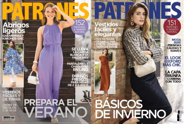 PATRONES N 456 and N 452 Revista Magazine Lot of 2 Magazines