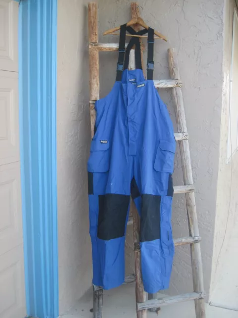 TecH20 Guide Series Waterproof Bib Overalls Mens XL Blue