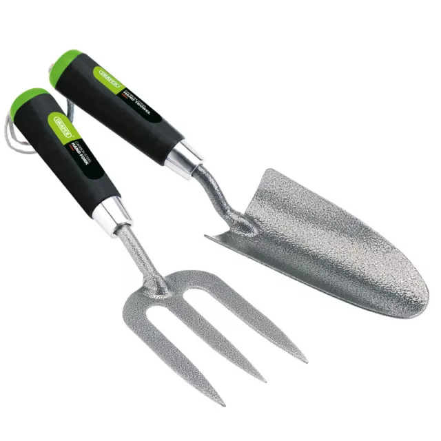 Draper Garden Carbon Steel Heavy Duty Hand Fork and Trowel Set 65960