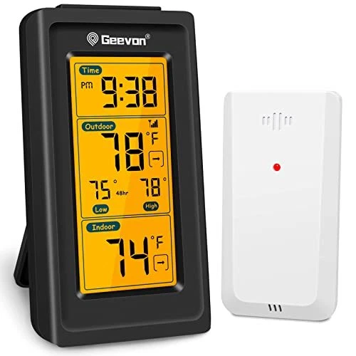 Indoor Outdoor Thermometer Wireless Digital Thermometer Room Temperature Gauge