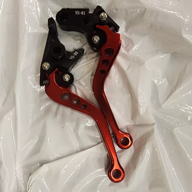 2003-2006 Honda CBR600RR 2002-2003 CBR954RR Short Clutch Brake Levers RED CNC