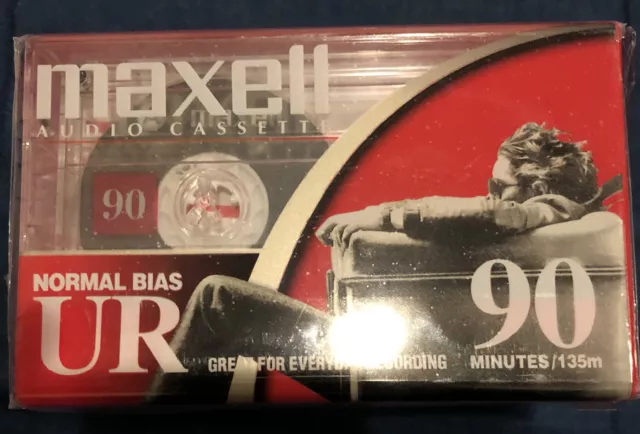 Cassette audio Maxell 90 minutes paquet de 5 neuf biais normal UR