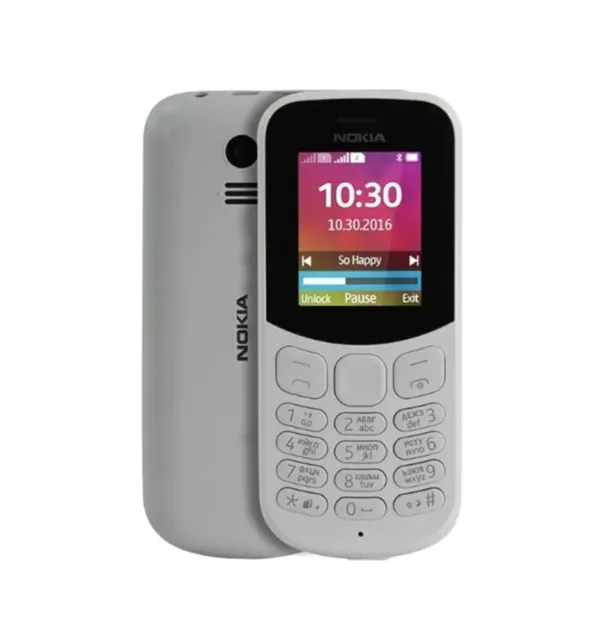 Nokia 130 Grey Black  Single Sim 2G Unlocked Basic Button Mobile Phone TA-1019