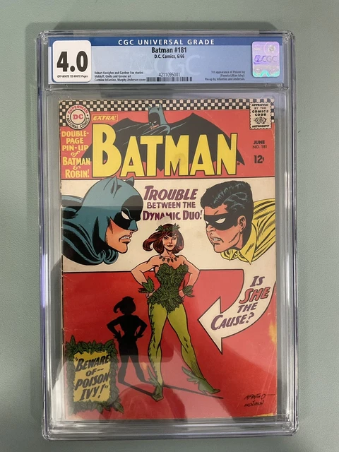 Batman  #181 [1966] CGC 4.0 - Off White to White - 1st App Posion Ivy - DC Key !