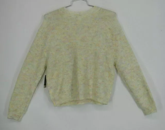 BP Womens Chunky Crew Neck Long Sleeves Marl Pullover Sweater $39