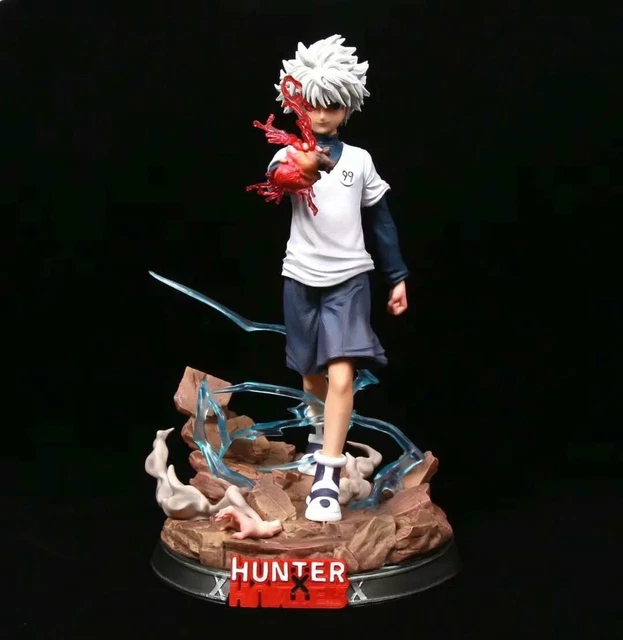 Figurine Hisoka En PVC 28 Cm Avec Boîte En Acrylique - Décoration De Bureau Pour Fans D'anime - Collection, Cadeau Fan