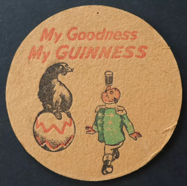 Sous-bock bière GUINNESS Gis good for you Otarie coaster beermat Bierdeckel 12