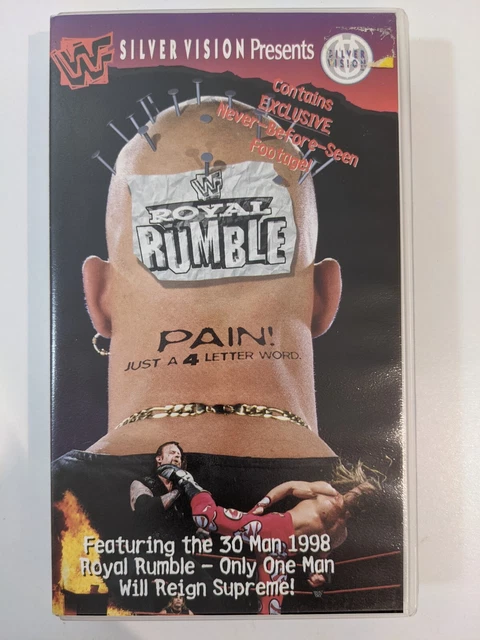 WWF ROYAL RUMBLE 1998 (VHS, 1998) WWE Stone Cold Undertaker Kane HBK £7 ...