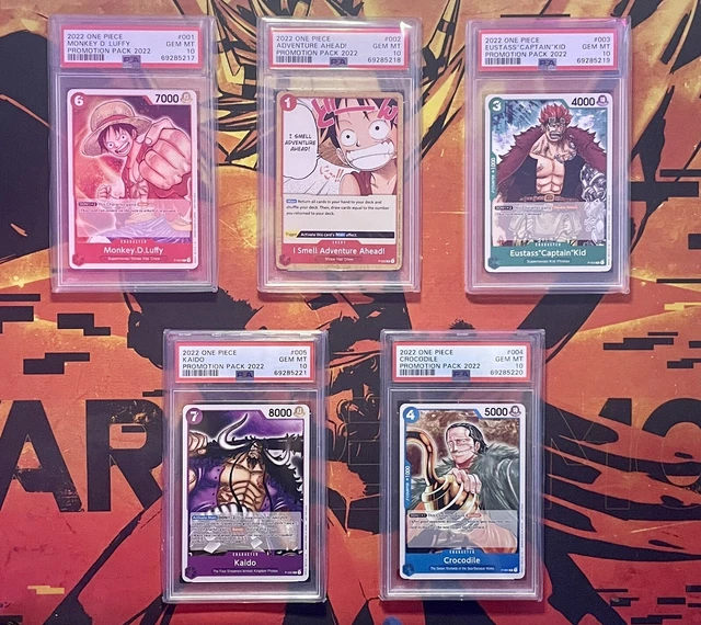 ONE PIECE CARD Game TCGPromotion Pack 2022Monkey D LuffyKaidoFull SetPSA10 EUR 399,97