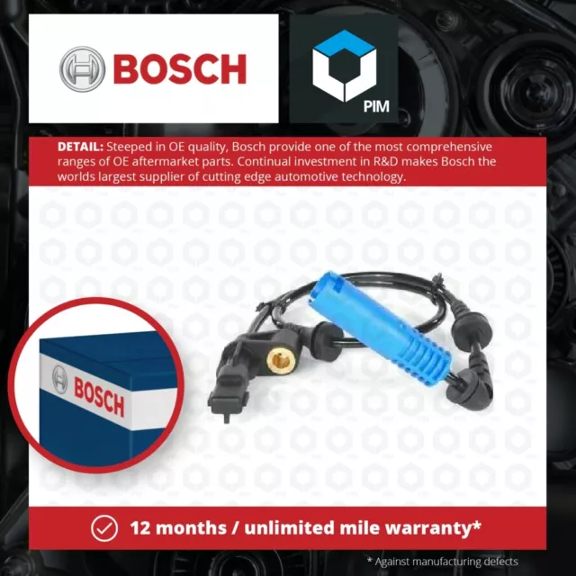 ABS Sensor Front Right 0986594528 Bosch Wheel Speed 34526752682 34526792896 New