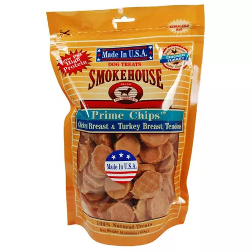 Smokehouse USA Fabriqué Prime Copeaux Chien Friandise Poulet & Tur